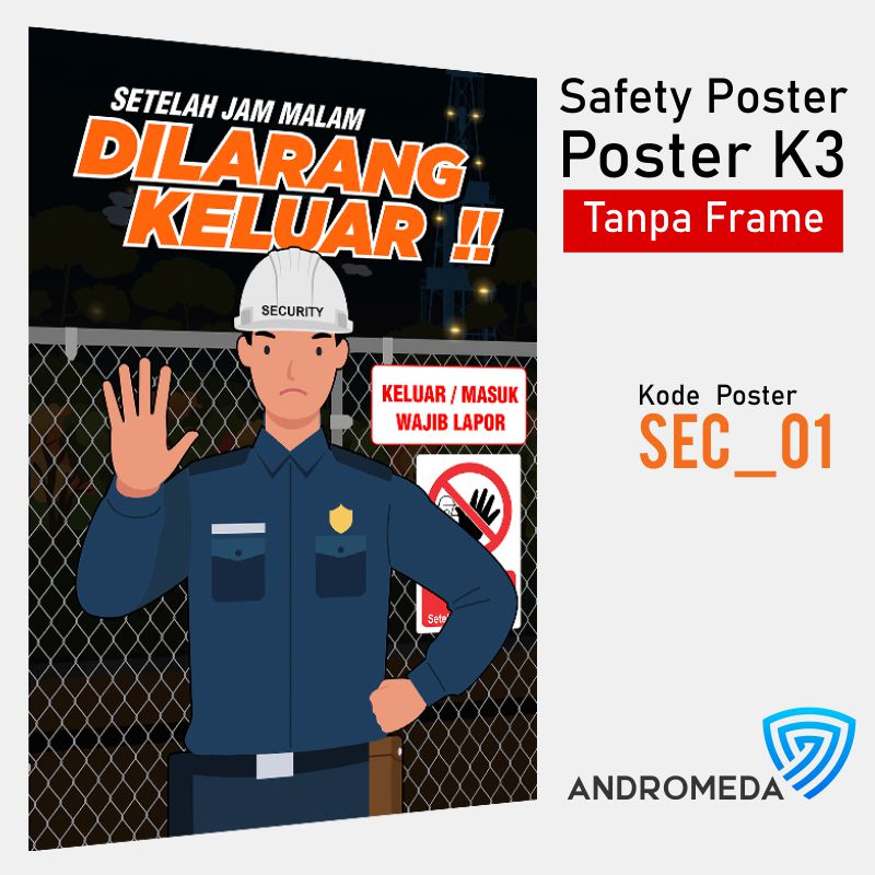 Safety Poster K3, Stiker Sign, Label B3 & LB3 - Andromeda.id